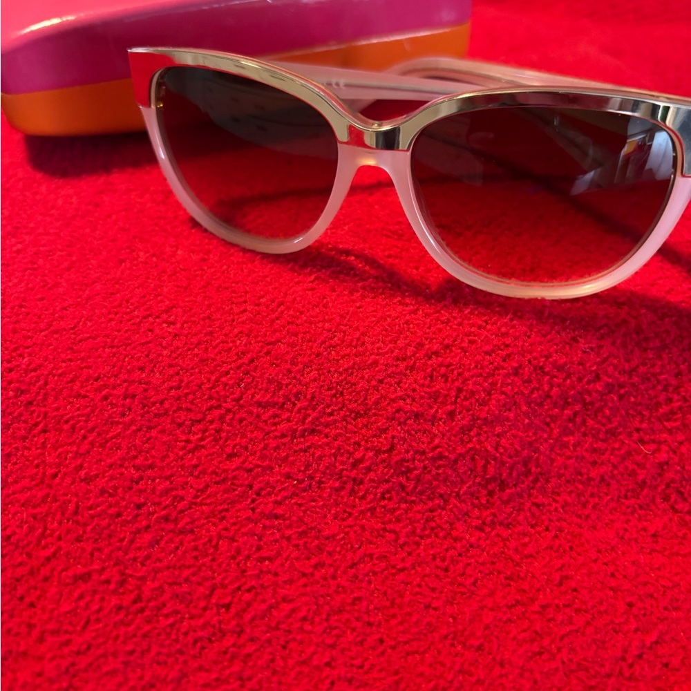 Kate Spade Pink and White Sunglasses